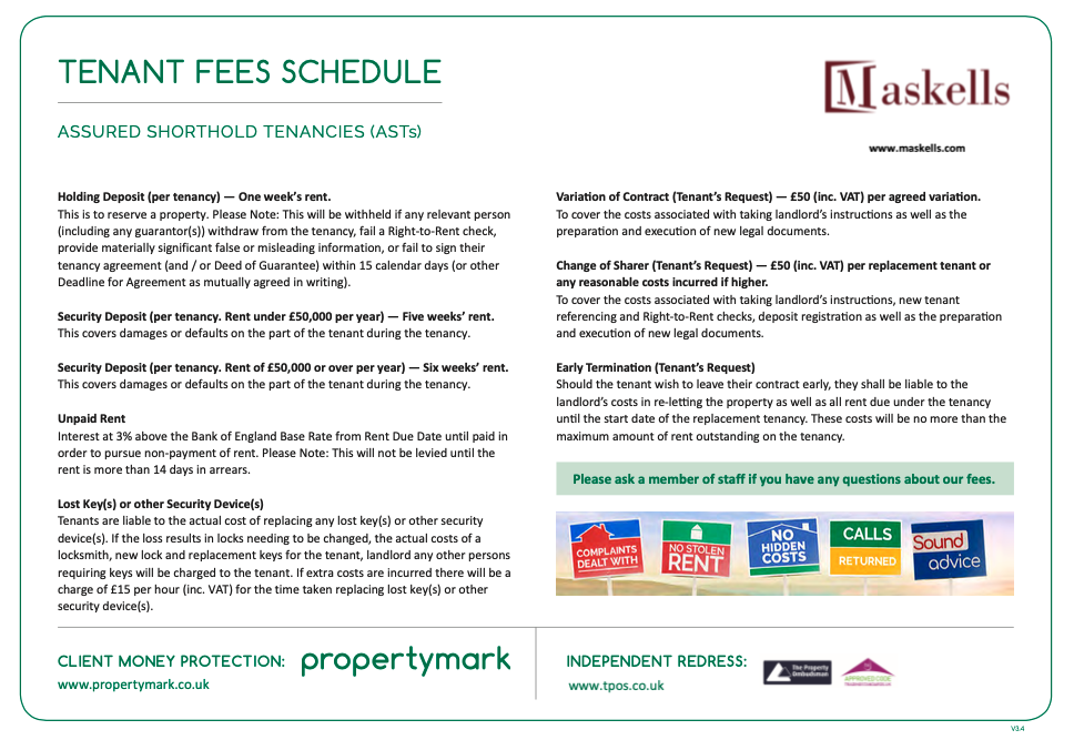 Tenant Fees