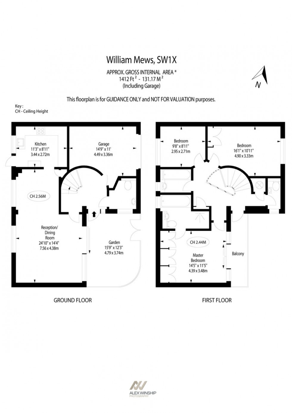 Floorplan for William Mews, Knightsbridge, SW1X