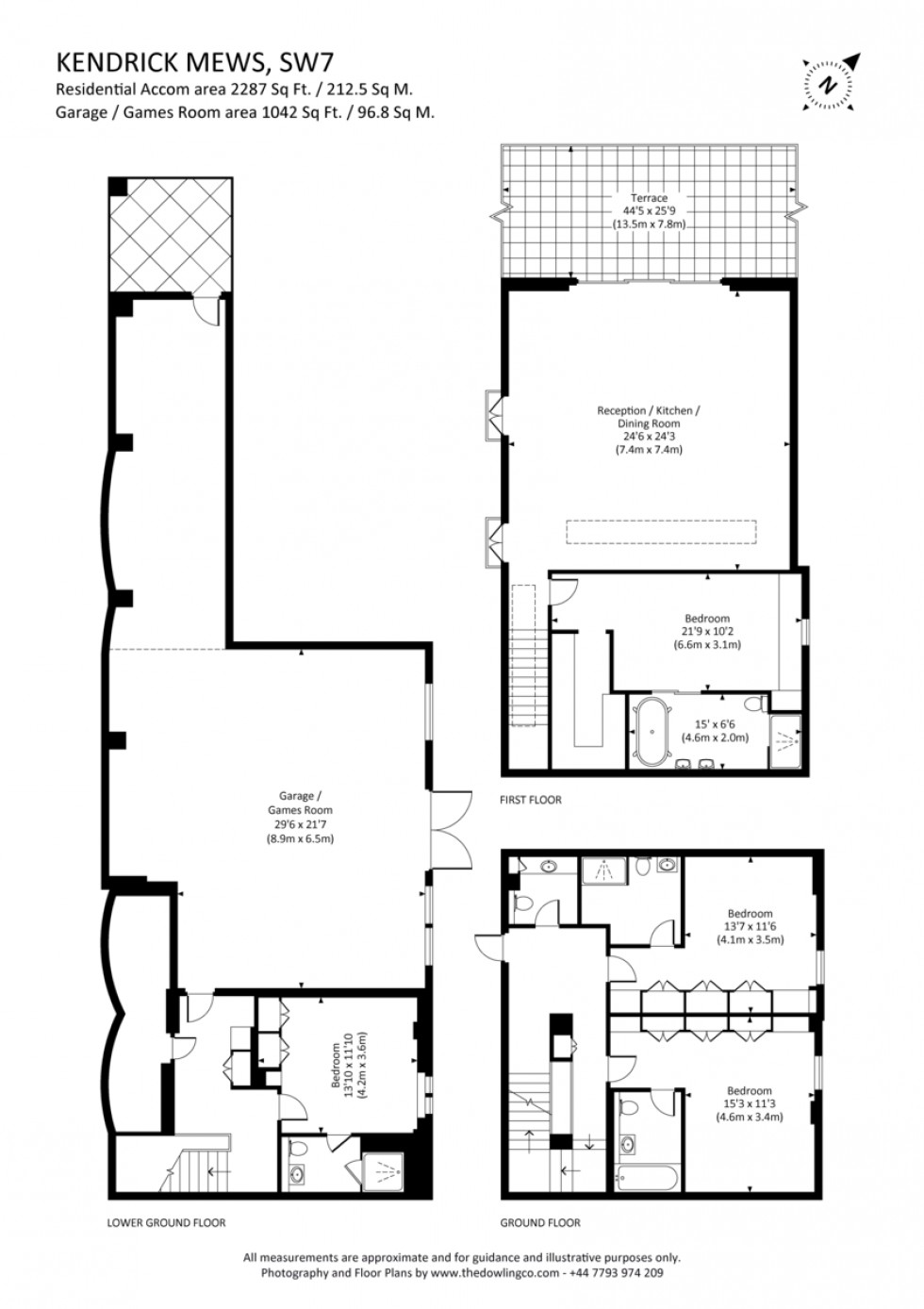 Floorplan for Kendrick Mews, South Kensington, SW7