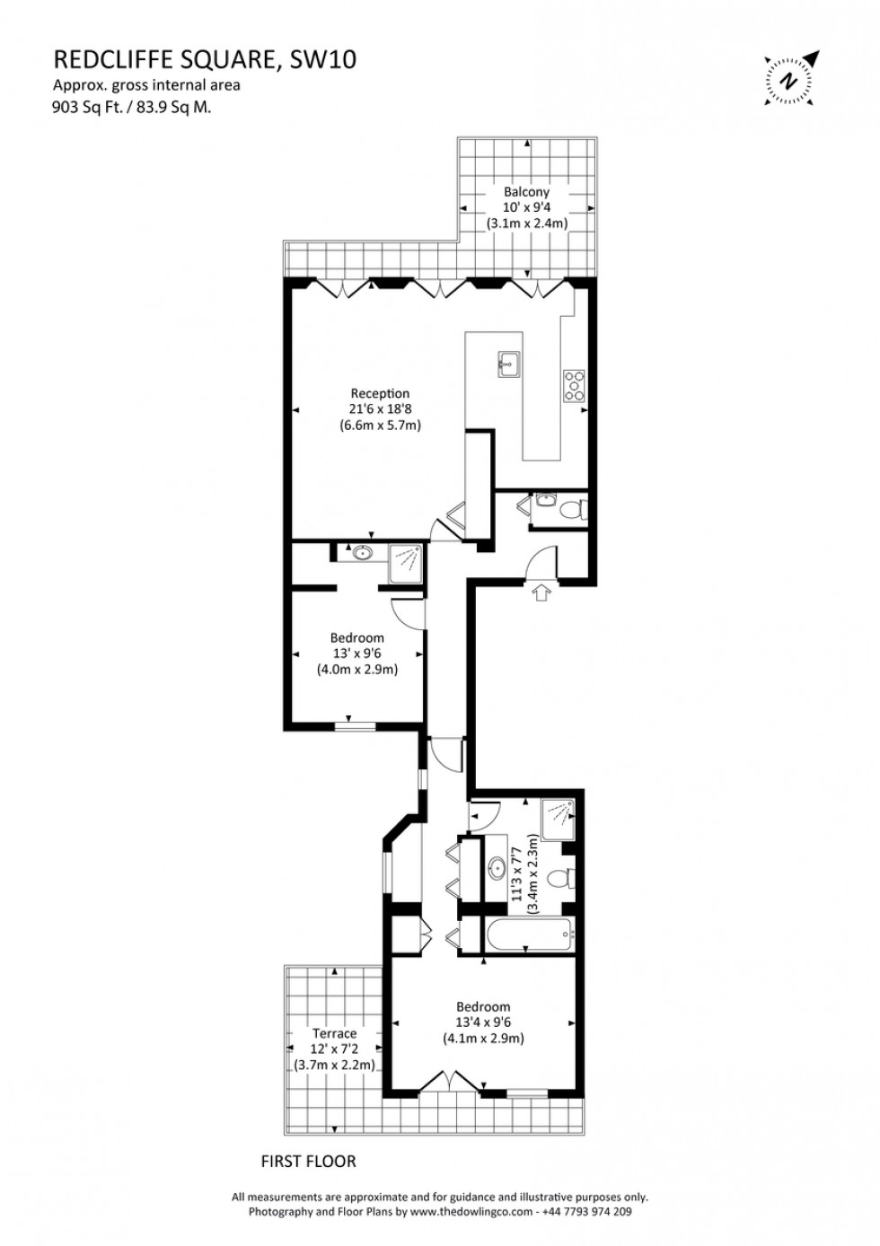 Floorplan for Redcliffe Square, Chelsea SW10