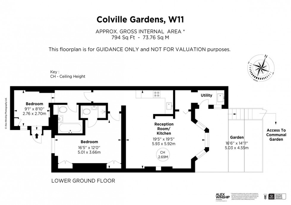 Floorplan for Colville Gardens, Notting Hill, W11