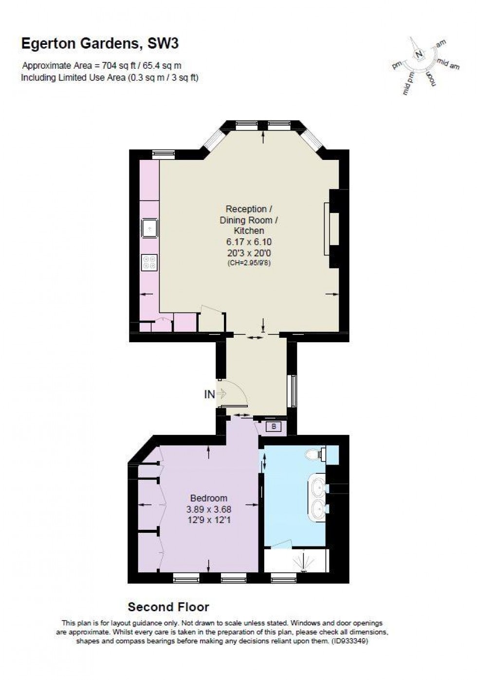 Floorplan for Egerton Gardens, Chelsea, SW3