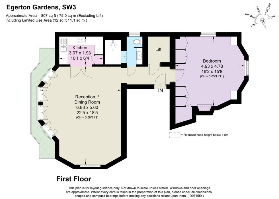 Floorplan for Egerton Gardens, Knightsbridge, SW3