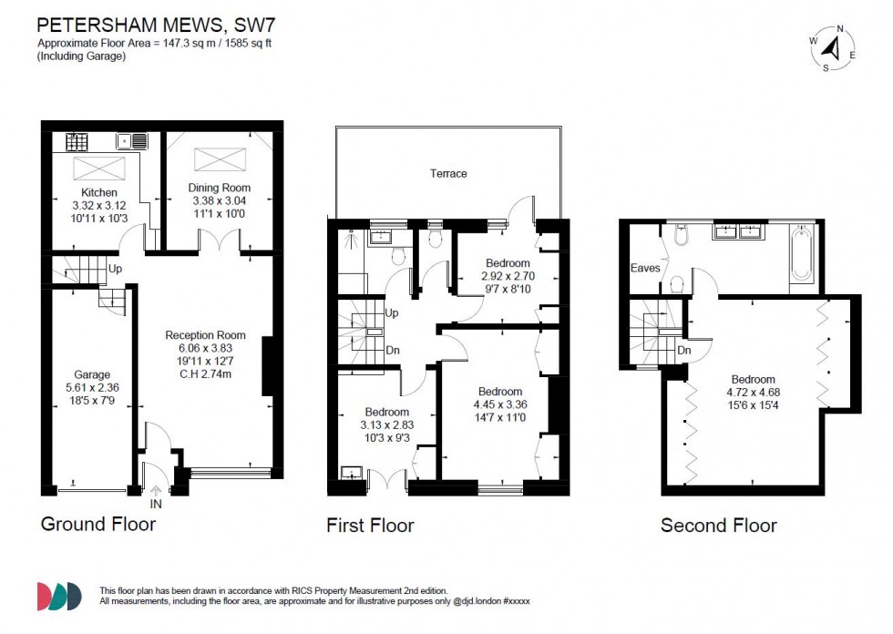 Floorplan for Petersham Mews, South Kensington SW7