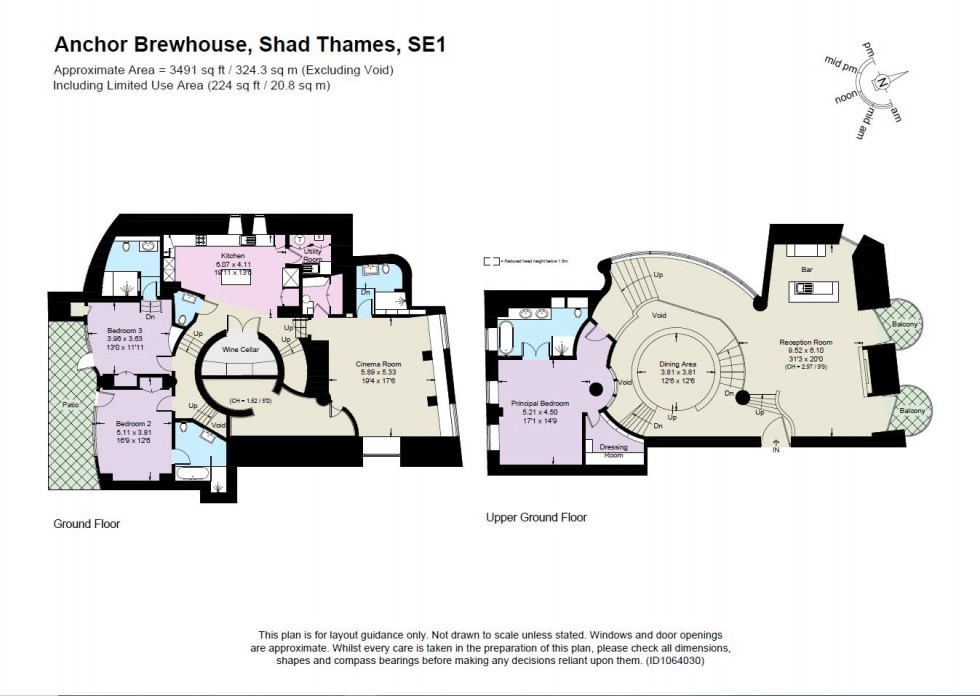 Floorplan for Anchor Brewhouse, Shad Thames SE1